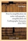 Meyer-P - Pour la simplification de notre