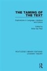 Willie (University of Calgary Van Peer, Willie van Peer, Willie van Peer, Willie (University of Calgary Van Peer - Taming of the Text