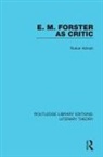 Advani, Rukun Advani - E. M. Forster As Critic