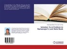 Adambarage Charles Wimal Lalith de Alwis - Solution To A Problem In Ramanujan's Lost Note Book