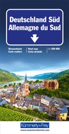 Hallwag Kümmerly+Frey AG, Hallwa Kümmerly+Frey AG, Hallwag Kümmerly+Frey AG - Deutschland Süd Allemagne du Sud 1:500 000