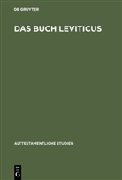 Bernhard Dirks Eerdmans, De Gruyter - Das Buch Leviticus