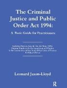 Leonard Jason-Lloyd, Leonard (Uiversity of Brighton Jason-Lloyd, Jason-Lloyd Leonard - Criminal Justice and Public Order Act 1994