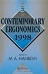 Margaret Hanson, Margaret (Institute for Occupational Medic Hanson, Margaret A. Hanson, Margaret Hanson, Margaret A. Hanson - Contemporary Ergonomics 1998