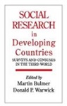 Martin Bulmer, Martin (University of Surrey Bulmer, Martin Bulmer, Bulmer Martin - Social Research in Developing Countries