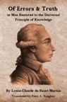 Louis-Claude de Saint-Martin - Of Errors & Truth