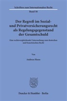 Andreas Hasse - Der Regreß im Sozial- und Privatversicherungsrecht als Regelungsgegenstand der Gesamtschuld.