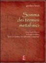 Giordano Bruno, G. Del Giudice - Somma dei termini metafisici