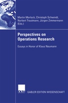 Martin Morlock, Christop Schwindt, Christoph Schwindt, Norbert Trautmann, Norbert Trautmann et al, Jürgen Zimmermann - Perspectives on Operations Research