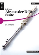 Johann Sebastian Bach - Air aus der D-Dur Suite für Flötentrio, Spielpartitur.