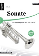 Michael Koch - Sonate für Solotrompete (Bb & C) und Klavier, Klavierpartitur und Solostimmen