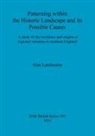 Alan Lambourne - Patterning within the Historic Landscape and its Possible Causes
