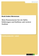 Brank Anders Wernersson - Mein Praxissemester bei der BaFin. Erfahrungen und Einflüsse aufs weitere Studium