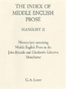 G. A. Lester - The Index of Middle English Prose Handlist II: Manuscripts in the John Rylands & Chetham's Libraries, Manchester