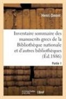 Henri Omont, Omont-H - Inventaire sommaire des