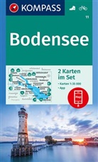 KOMPASS-Karte GmbH, KOMPASS-Karten GmbH, KOMPASS-Karten GmbH - KOMPASS Wanderkarten-Set 11 Bodensee (2 Karten) 1:35.000