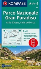 KOMPASS-Karte GmbH, KOMPASS-Karten GmbH, KOMPASS-Karten GmbH - 86 PARCO NAZIONALE GRAN PARADISO-VALLE D'AOSTA