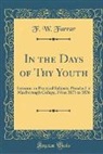F. W. Farrar - In the Days of Thy Youth