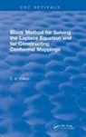 Volkov, Evgenii A. Volkov, Evgenii A. (Steklov Mathematical Inst. Volkov - Block Method for Solving the Laplace Equation and for Constructing