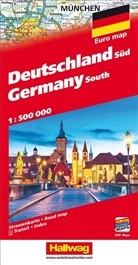 Hallwag Kümmerly+Frey AG, Hallwa Kümmerly+Frey AG, Hallwag Kümmerly+Frey AG - Allemagne du Sud 1:500 000