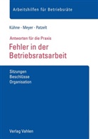 Wolfgan Kühne, Wolfgang Kühne, Söre Meyer, Sören Meyer, Stephanie Patzelt - Fehler in der Betriebsratsarbeit