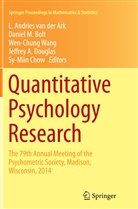 L. Andries van der Ark, Daniel M. Bolt, Sy-Miin Chow, Jeffrey A. Douglas, Danie M Bolt, Daniel M Bolt... - Quantitative Psychology Research
