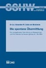 Alexander M Glutz von Blotzheim - Die spontane Übermittlung