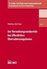 Matthias Glatthaar - Der Verwaltungsratsbericht bei öffentlichen Übernahmeangeboten