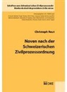Christoph Reut - Noven nach der Schweizerischen Zivilprozessordnung