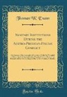 Thomas W. Evans - Sanitary Institutions During the Austro-Prussian-Italian Conflict