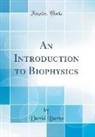 David Burns - An Introduction to Biophysics (Classic Reprint)
