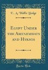 E. A. Wallis Budge - Egypt Under the Amenemhats and Hyksos (Classic Reprint)