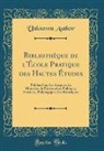 Unknown Author - Bibliothèque de l'École Pratique des Hautes Études