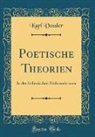Karl Vossler - Poetische Theorien