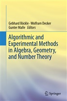 Gebhard Böckle, Wolfra Decker, Wolfram Decker, Gunter Malle - Algorithmic and Experimental Methods  in Algebra, Geometry, and Number Theory