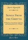 Morris Rosenfeld - Songs From the Ghetto