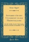Iwan Knorr - Aufgaben für den Unterricht in der Harmonielehre