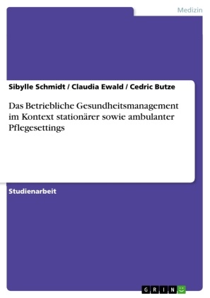 Cedric Butze, Claudi Ewald, Claudia Ewald, Sibyll Schmidt, Sibylle Schmidt - Das Betriebliche Gesundheitsmanagement im Kontext stationärer sowie ambulanter Pflegesettings