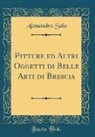 Alessandro Sala - Pitture ed Altri Oggetti di Belle Arti di Brescia (Classic Reprint)