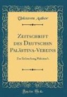 Unknown Author - Zeitschrift des Deutschen Palästina-Vereins