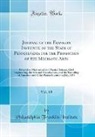 Philadelphia Franklin Institute - Journal of the Franklin Institute of the State of Pennsylvania for the Promotion of the Mechanic Arts, Vol. 68