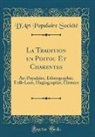 D'Art Populaire Société - La Tradition en Poitou Et Charentes
