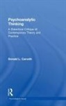 CARVETH, Donald L. Carveth, Donald L. (York University Carveth, Carveth Donald L. - Psychoanalytic Thinking