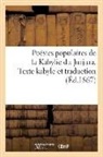 Sans Auteur, Adolphe Hanoteau, Sans Auteur - Poesies populaires de la kabylie