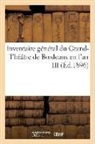 Sans Auteur, Imp De G. Gounouilhou, Sans Auteur - Inventaire general du grand