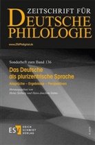 Heinz Sieburg, Hein Sieburg (Prof. Dr.), Heinz Sieburg (Prof. Dr.), Hans-Joachim Solms, Solms (Prof. Dr.), Solms (Prof. Dr.) - Zeitschrift für deutsche Philologie, Sonderhefte - 136: Das Deutsche als plurizentrische Sprache