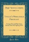 Tingle Nursery Company - Tingle's Wholesale Pricelist