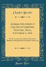 Charles Brooks - Address Delivered in Oak-Grove Cemetery, Medford, Mass;, September 6, 1866: At the Consecration of the Monument Erected in Honor of the Medford Volunt