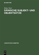 Heinz Vater - Dänische Subjekt- und Objektsätze