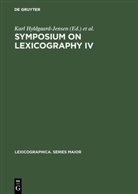 Karl Hyldgaard-Jensen, København&gt; Symposium on Lexicog, Symposium on Lexicography, 1988 Symposium on Lexicography &lt;4, Arn Zettersten, Arne Zettersten - Symposium on Lexicography IV